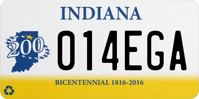 IN license plate 014EGA