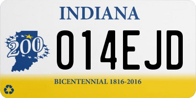 IN license plate 014EJD