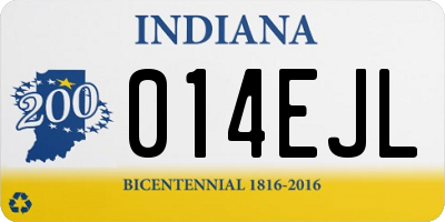 IN license plate 014EJL