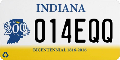 IN license plate 014EQQ