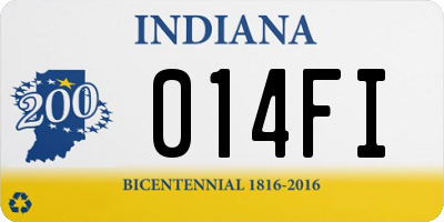 IN license plate 014FI