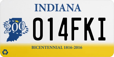 IN license plate 014FKI