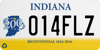 IN license plate 014FLZ