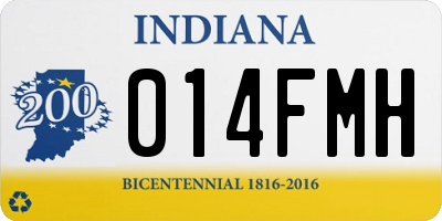 IN license plate 014FMH