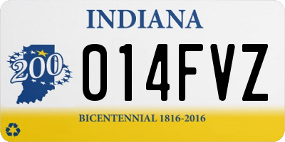 IN license plate 014FVZ