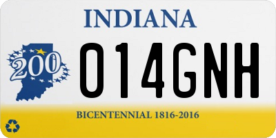 IN license plate 014GNH