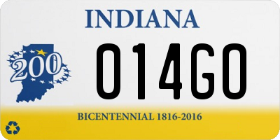 IN license plate 014GO