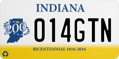 IN license plate 014GTN