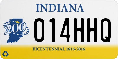 IN license plate 014HHQ