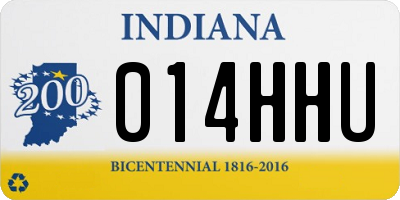 IN license plate 014HHU