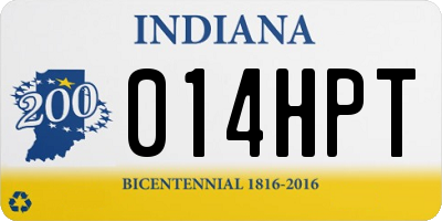 IN license plate 014HPT
