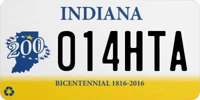 IN license plate 014HTA