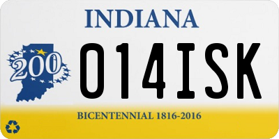 IN license plate 014ISK