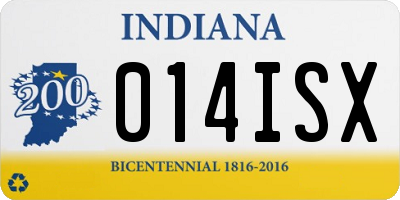 IN license plate 014ISX
