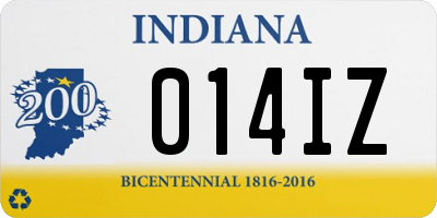 IN license plate 014IZ