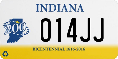 IN license plate 014JJ