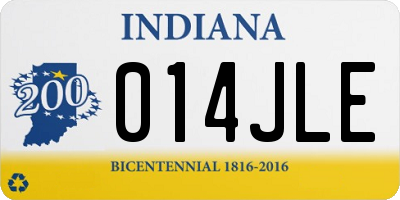 IN license plate 014JLE