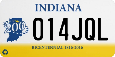 IN license plate 014JQL