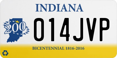 IN license plate 014JVP