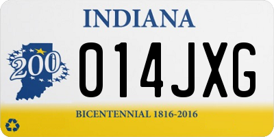 IN license plate 014JXG