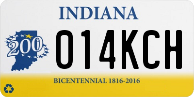 IN license plate 014KCH