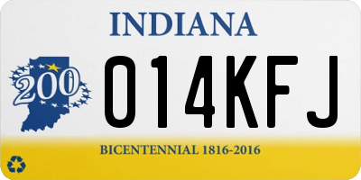 IN license plate 014KFJ