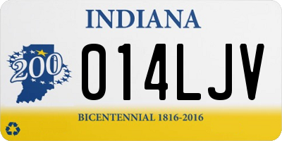 IN license plate 014LJV