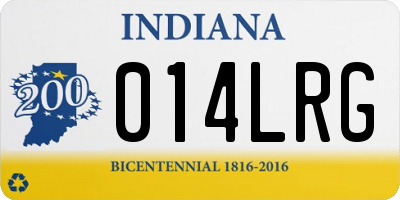 IN license plate 014LRG