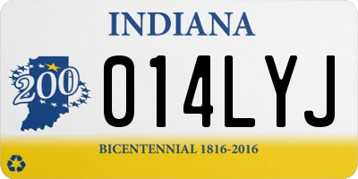 IN license plate 014LYJ