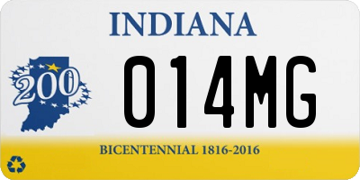 IN license plate 014MG