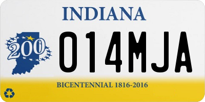 IN license plate 014MJA