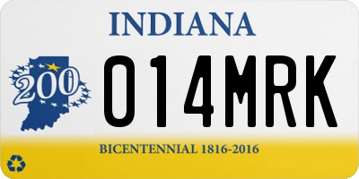 IN license plate 014MRK