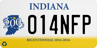 IN license plate 014NFP