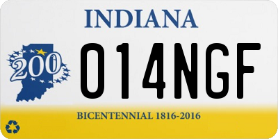IN license plate 014NGF