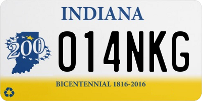 IN license plate 014NKG
