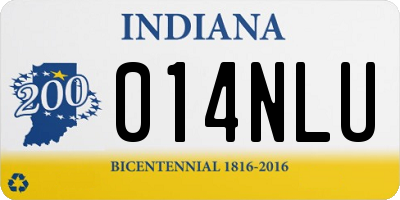 IN license plate 014NLU