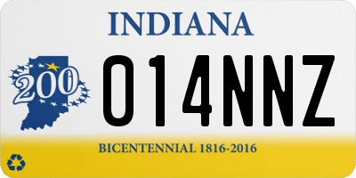 IN license plate 014NNZ