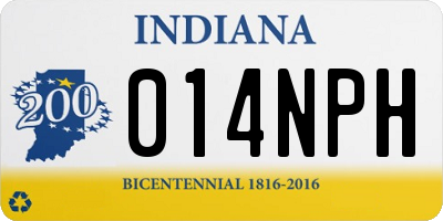 IN license plate 014NPH