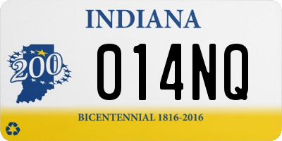 IN license plate 014NQ