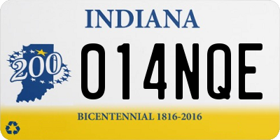 IN license plate 014NQE