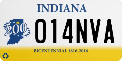 IN license plate 014NVA