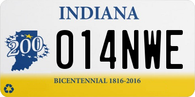 IN license plate 014NWE