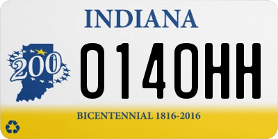 IN license plate 014OHH