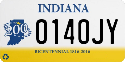 IN license plate 014OJY