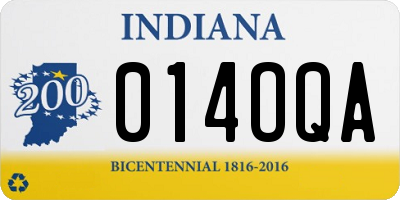 IN license plate 014OQA