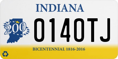 IN license plate 014OTJ