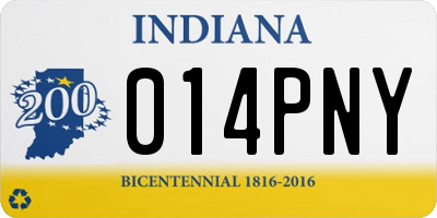 IN license plate 014PNY