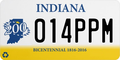 IN license plate 014PPM