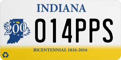IN license plate 014PPS