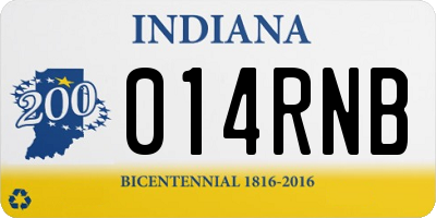 IN license plate 014RNB